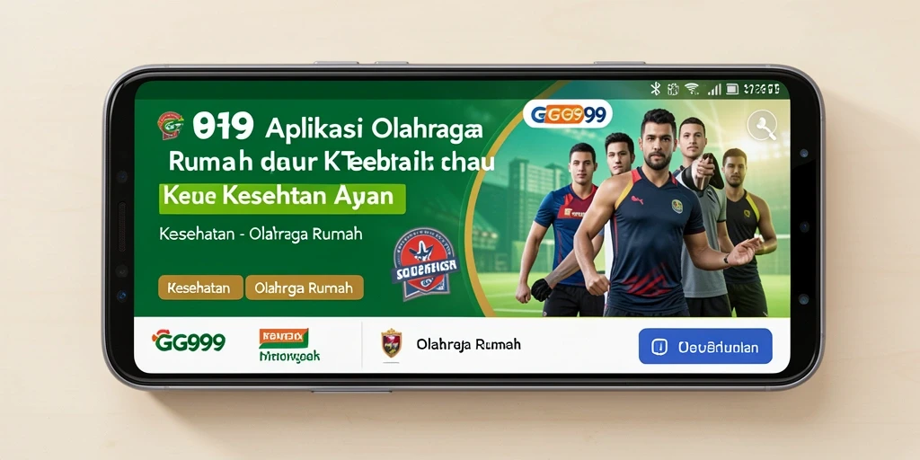 Antarmuka aplikasi GG999 yang sederhana dan mudah digunakan untuk olahraga rumah.