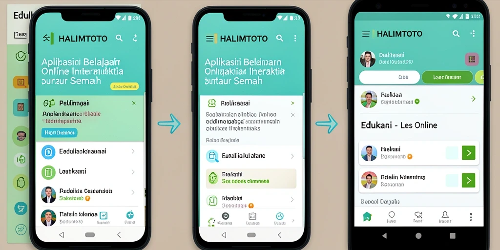 Antarmuka pengguna HALIMTOTO yang ramah dan intuitif.