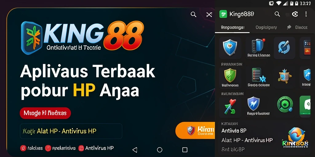 Screenshot KING88 menampilkan dashboard antivirus yang informatif dan mudah dipahami.