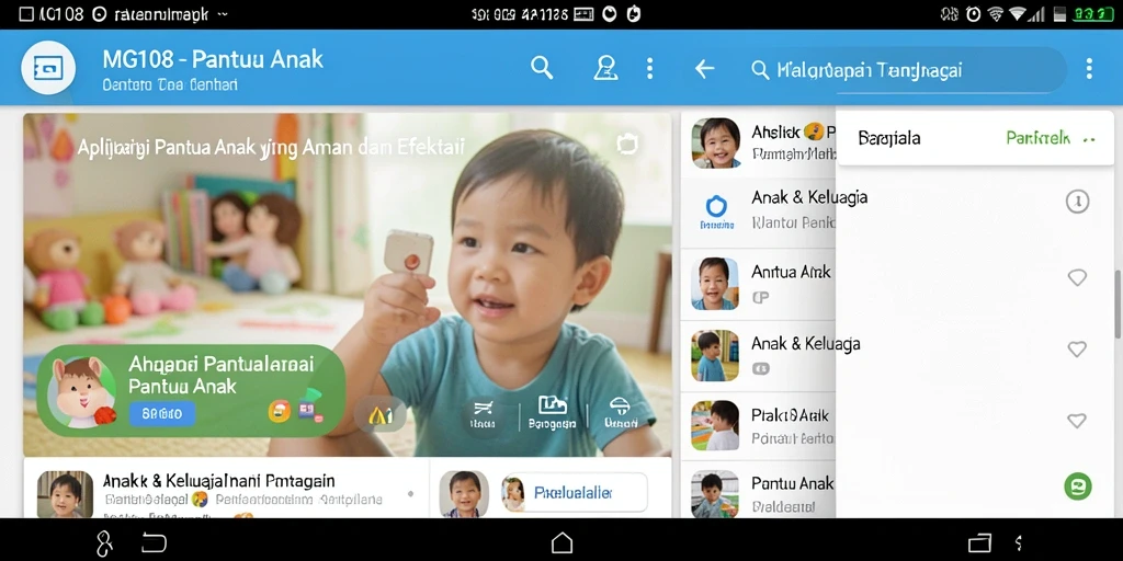 Antarmuka MG108 yang intuitif untuk membantu memantau anak.