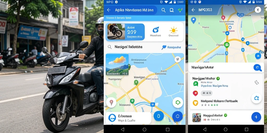 Antarmuka MPO303 yang intuitif untuk navigasi motor.